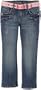Zana Di Girls 2-6x Web Belt Jean,Tucker Blue,6