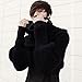 Foxnovo Fashion Korean Style Autumn Winter Unisex Knitted Scarf Cape Shawl with Sleeves (Dark Grey)