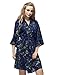Skyfitting Women's Cotton Short Kimono Robe, Short Length Bridesmaid Robes