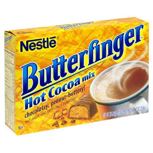 Nestle Hot Cocoa Mix, ButterFinger, 8-Count, 1-Ounce Envelopes (Pack of 12) by Nestle