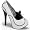 TEEZE-01, 5 3/4" Pump White-Black Patent Size 7