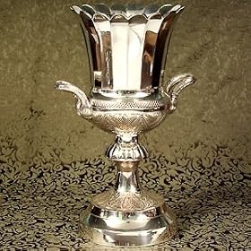 FLUTED BUCKET WITH HANDLE - FLUTED PEDESTAL BUCKET WITH HANDLE - ice bucket by Jaf Gifts