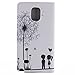 Note 4 Case, Galaxy Note 4 Case Gift_Source [Slim Fit] Folio Leather Stand [Wallet] Shell Cover with Card Holder Compatible with Samsung Galaxy Note 4 [Dandelions Fall in Love with Me Pattern]