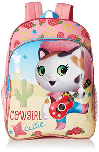 Disney Little Girls Sheriff Callie Cowgirl 16 Inch Backpack, Pink, One Size