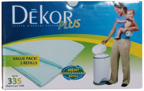 Diaper Dekor Plus 2-Pack Refill Biodegradable