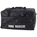 EmbassyTM Black Hand-Sewn Pebble Grain Genuine Leather 20 Fire Rescue Duffle Bag