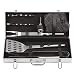 Garten & Freizeit : LEOPOLD 793321 Grillkoffer de Luxe 11 teilig