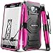 Evocel® Galaxy S7 Edge [New Generation] Rugged Holster Dual Layer Case [Kickstand][Belt Swivel Clip] For Samsung Galaxy S7 Edge (SM-G935 / 2016 Release) - Retail Packaging, Pink (EVO-SAMG935-XX05)