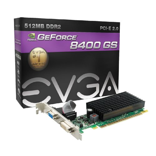 EVGA nVidia GeForce 8400GS 512 MB PCI-Express Video Card 512-P3-N725-LR