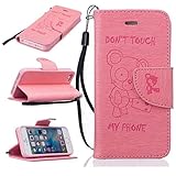 iPhone SE / iPhone 5 / 5s ケース UNEXTATI 手帳型ケース 液晶保護 カバー カード収納 ストラップ 付き Apple iPhoneSE / iPhone5 / 5s 