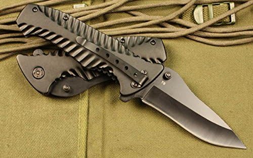 All Black Full Tang Pocket Folding Skinner Victorinox Knife Tops-t9