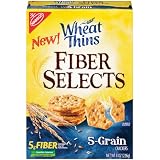 Wheat Thins, Fiber Select, 5 Grain, 8-Ounce Boxes (Pack of 6)