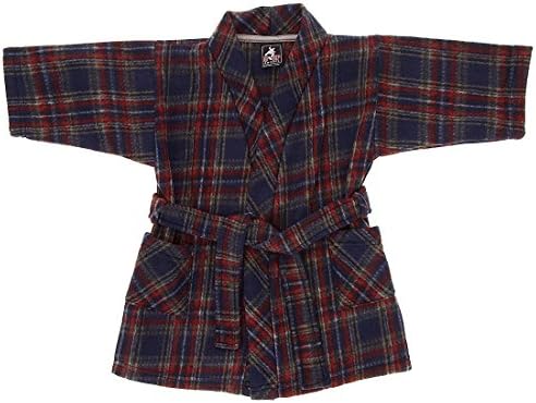 Five Up America 2T-10 Boys Navy Plaid Bath Robes 5