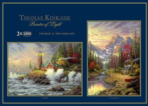 Childrens Toyshop  Toys : Gibsons Puzzle - Courage & The Good Life - 2 x 1,000 Piece Jigsaws