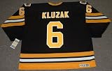 GORD KLUZAK Boston Bruins 1990 CCM Vintage Throwback Away Hockey Jersey