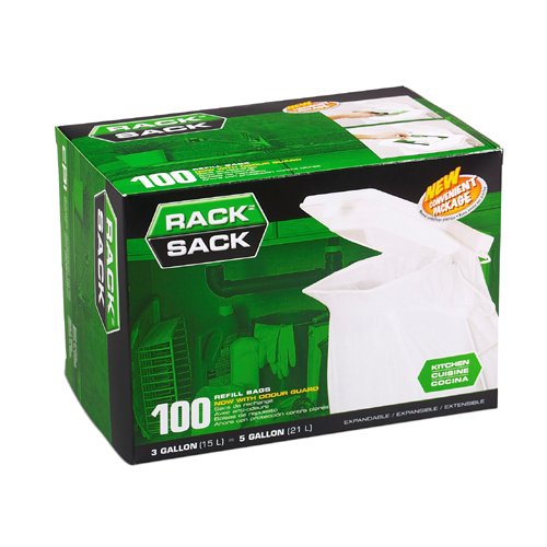 100 Rack Sack Refill Bags - 3 or 5 Gallon by Extrufix - NEW MODEL!