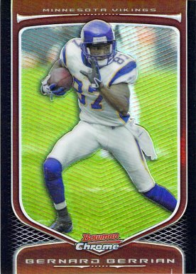 2009 Bowman Chrome Refractor Bernard Berrian Minnesota Vikings #97 Football Card