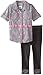 Little Lass Little Girls' 2 Piece Plaid Set Gingham Heart