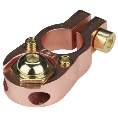 Raptor RGBTU-P 5/16 Inch Bolt (2) 8 Gauge Out Positive Universal Battery Terminal (Rose Gold)