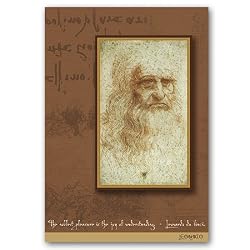 Leonardo da Vinci - 5" x 7" Pop Up Greeting Card