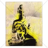 Dfaced Buddha Canvas Print