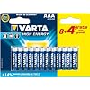 Varta - Pile Alcaline - AAA x 8 + 4 gratuites - High Energy (LR03)