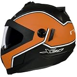 Nexx X30 Viper Black Soft Orange XX-Large Modular Helmet