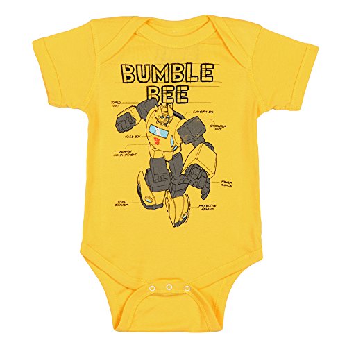 Transformers Bumbe Bee Diagram Baby Romper Snapsuit