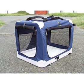 Pet Carrier/Crate-Lightweight+portable- For Dogs and cats. Blue 60cm x 42cm x 42cm