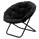 Dish Chair, Small Wale Corduroy - Black