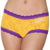 Hanky Panky LSU Tigers Ladies Gold-Purple Boyshort Underwear (Small)