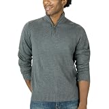 Merona® Zip Cotton Sweater - Heather Gray
