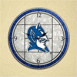 Duke Blue Devils Art-Glass Clock