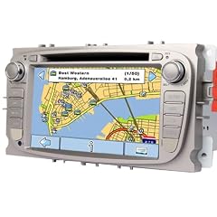7" Autoradio mit Touchscreen, Navigation, Bluetooth, Lenkradsteuerung, f�r Ford Mondeo / Focus / S-Max / C-Max