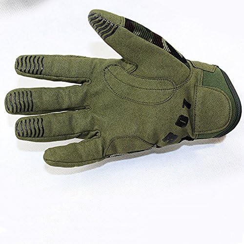 Mysun Paratrooper Military Tactical Gloves Men's Outdoor Cycling Gloves Full Finger Gloves Riding Mountain Bike Gloves-Camouflage Green