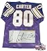 Cris Carter Autographed/Hand Signed Custom Purple Jersey