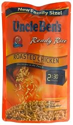 Uncle Ben's Family Size Ready Rice, Roasted Chicken, 14.8-Ounce Packages (Pack of 8)