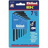 Eklindツール269-10609 9パソコン。六角-Lキーセット - ミリサイズインチサイズ：0.050インチ - 3-8インチ