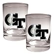 Georgia Tech Yellowjackets NCAA 2pc Rocks Glass Set by Great American Products
