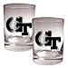 Georgia Tech Yellowjackets NCAA 2pc Rocks Glass Set by Great American Products