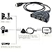 ABLEGRID VK-301C 3 Port HDMI Switcher 3x1 Auto Switch 3-In 1-Out With 3FT Pigtail Cable