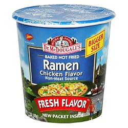 Dr. McDougall's Right Foods Chicken Flavor Ramen, 2.1-Ounce Cups (Pack of 6)