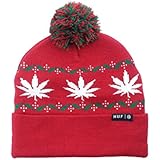 HUF Plantlife Holiday Knit Cuff Pom Beanie
