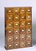 Library Style 24-Drawer CD Cabinet - Walnut