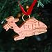 Hand Carved Olive Wood Camel with Harness Ornament