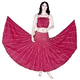 Ethnic Indian Boho Gota Work Cotton Pink Color Belly Dance