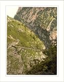 A bridge Hollenthalklamm Upper Bavaria Germany, c. 1890s, (S) Library Image