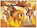 Protecting Power Animals Art Poster Print by Joadoor, 10x8