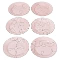 Pretty in Pink Dessert Plates - Set of 6
