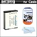 Battery Kit For Casio Exilim EX-ZR100, EX-H30 Digital Camera Includes Extended (2200 mAh) Replacement Battery For Casio NP-130 + LCD Screen Protectors + MicroFiber Cleaning Cloth